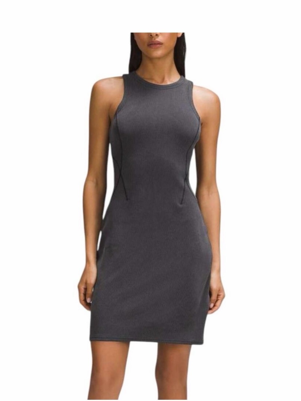 Lululemon size 12 Women’s Ribbed Tank Dress - Charcoal Gray
